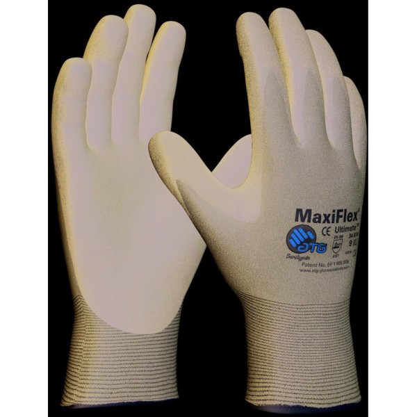 Gloves Maxiflex Black & Grey Size 10 X-large