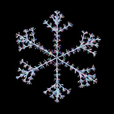 Led White Starburst Snowflake - 1.5m