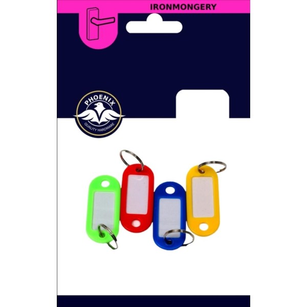 Phx Key Tags Assorted (4)  (tp)