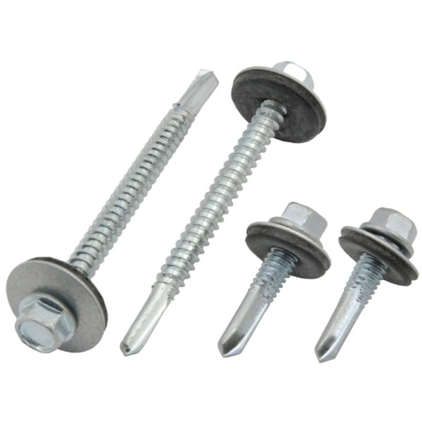 Teck Screw Steel 5.5 X 38 5pt C/w16mm B/w S/drill