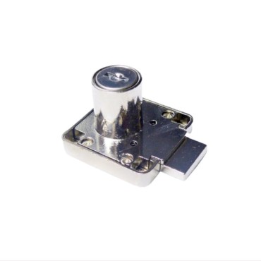 Cupboard Cylinder Drawer Lock Nickel Plated