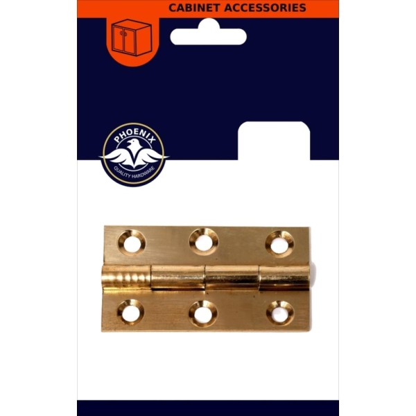 Butt Hinge 3 Brass Pr Tp Phx