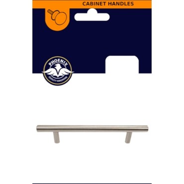 Phx T Bar Handle Brushed Nickle 200mm247370