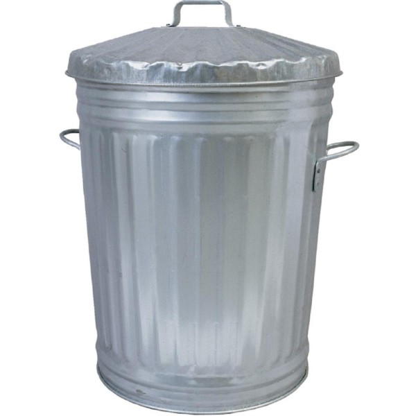 Dustbin Apollo Galv C/w Galv Lid Large 60045