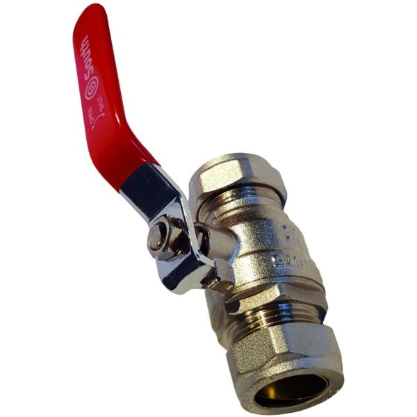 Wras Full Bore Lever Valve 1/2 Cxc Red