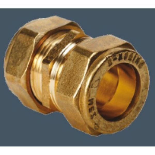 610 10x15mm (1/2) Brass Straight Coupler