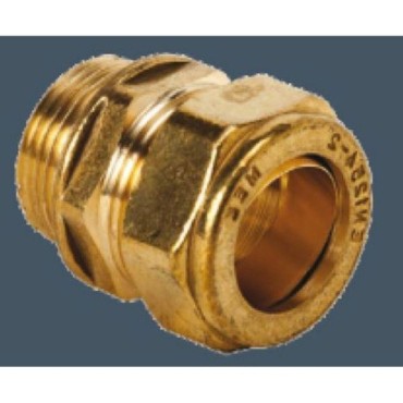 611 1/4x10mm Brass Coupling M.i. X C