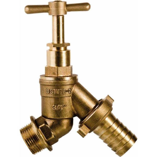 Bibcock Hose Union 3/4 Brass