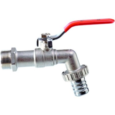 Bibcock Hose Union 3/4 Lever