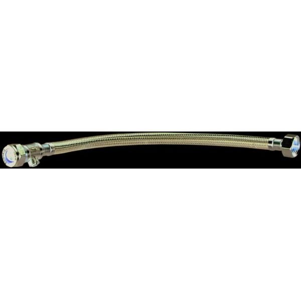 Hose Tap Connector 1/2 Flexible 50cm C/w Valve