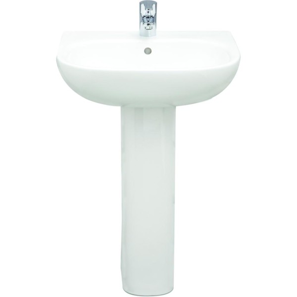 Tonique 55cm Washbasin & Full Pedestal