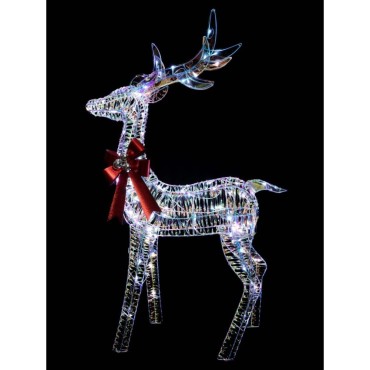 Led Iridescent Reindeer - 125cm