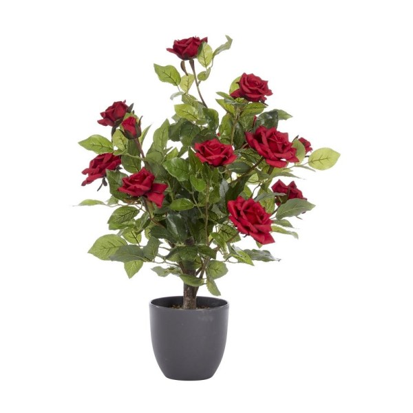 Artificial Ruby Red Regent's Rose Tree - 60cm