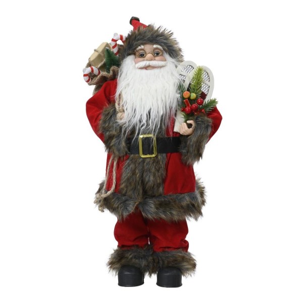 Standing Red Santa With Glasses - 60cm