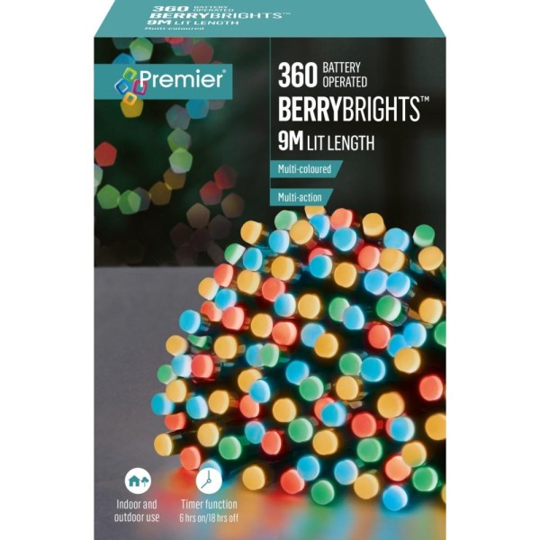 360 Bo Multi-action Led Mini Berry Lights -  Multi