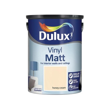 Dulux Vinyl Matt Honey Cream 5l 5084538 Matt