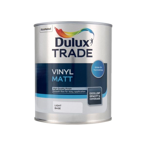 Dulux Trade Vinyl Matt Light Base 1l 5083319 Matt