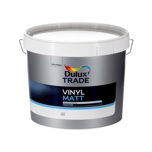 Dulux Trade Vinyl Matt Light Base 10l 5083000 Matt