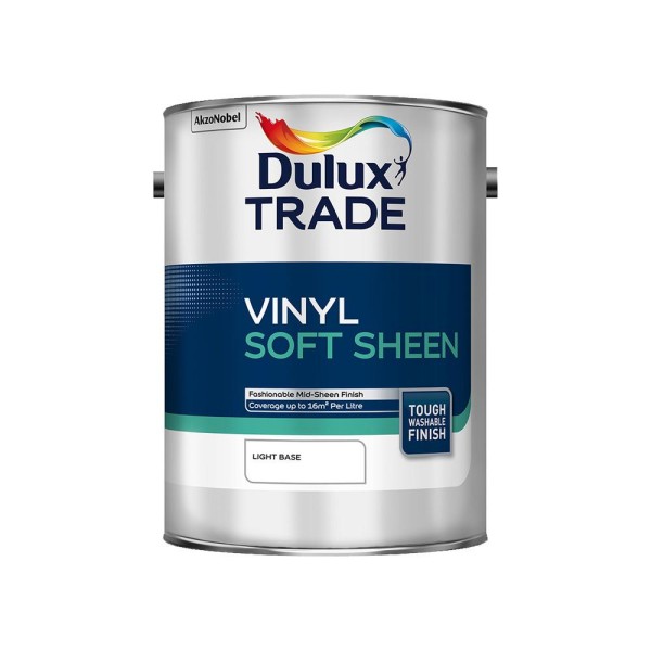 Dulux Trade Vinyl Soft Sheen Light Base 5l 5081968 Sheen