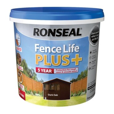 Ronseal Fence Life Plus Dark Oak 5l