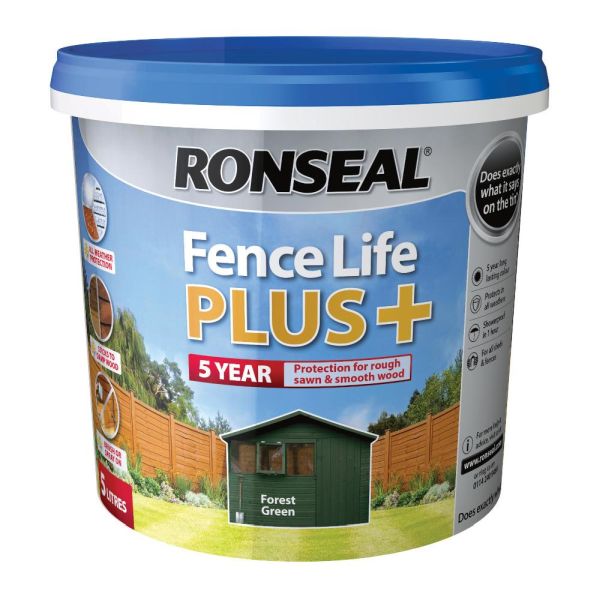 Ronseal Fence Life Plus Forest Green 5l