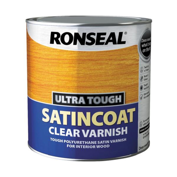 Ronseal Ultra Tough Satincoat Clear Varnish 2.5l