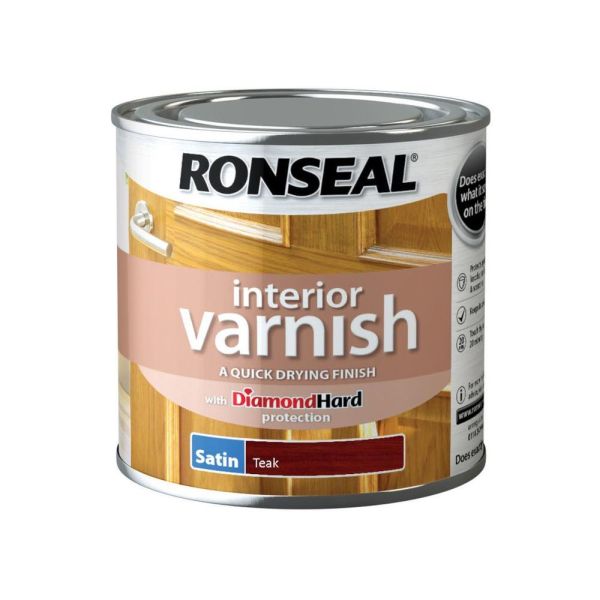 Ronseal Interior Varnish Teak Satin 250ml
