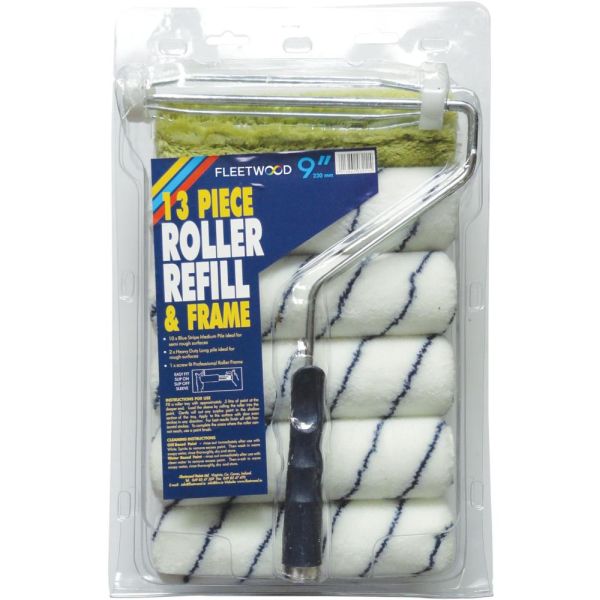 13pc Roller Refil & Frm 9