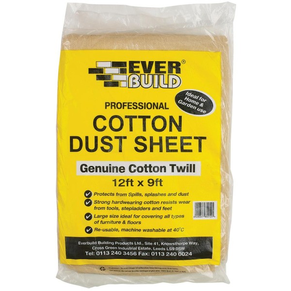 Everbuild Cotton Dust Sheet 12x9
