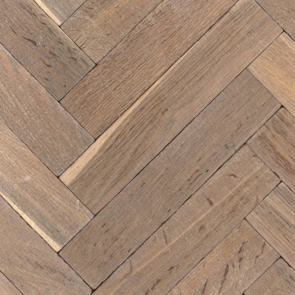 Canadia Solid White Oak Tumbled Wood Block Double Smoked & White Oiled 60mm Pack Size:1.0000m²
