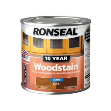 Ronseal 10 Year Woodstain Oak Satin 250ml