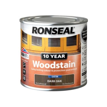 Ronseal 10 Year Woodstain Dark Oak Satin 250ml
