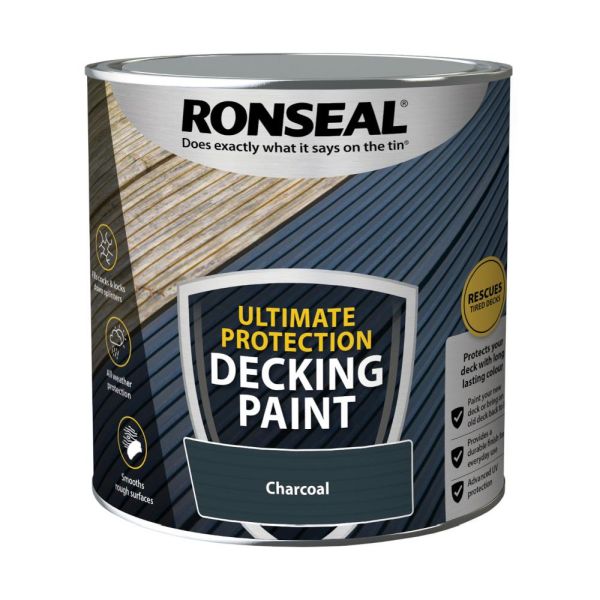 Ronseal Ultimate Protection Decking Paint Charcoal 2.5l