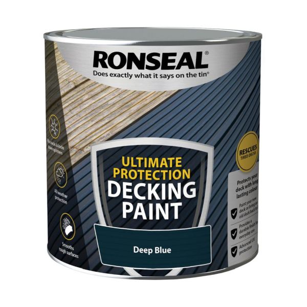 Ronseal Ultimate Protection Decking Paint Deep Blue 2.5l