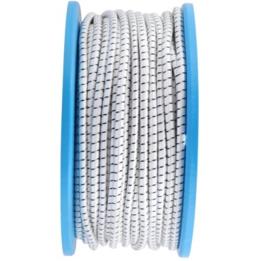 Posamo Bungee Cord 8mm White Black Spool 75mtr Price Per Mtr