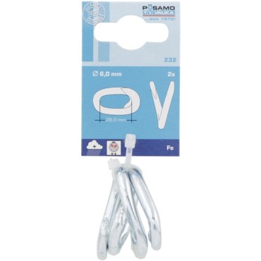 Posamo 6mm Repair Link Steel Zp Pack 2