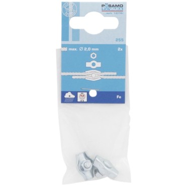Posamo Simplex Wire Rope Clips 2mm Pack 2 Zp