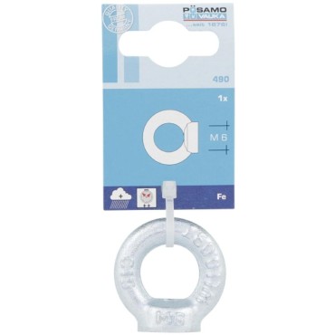 Posamo Eye Nut M6 20mm Id Din 582 Zp