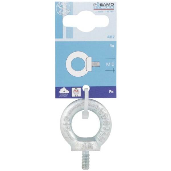 Posamo Eye Screw M8 Id 20 Din 580 Zp