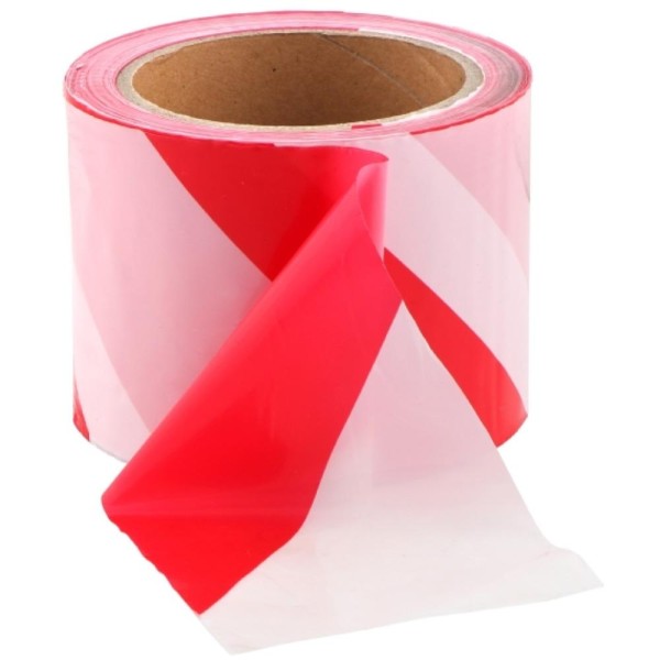 Posamo Barrier Tape Red White 60mmx66mtr Adhesive