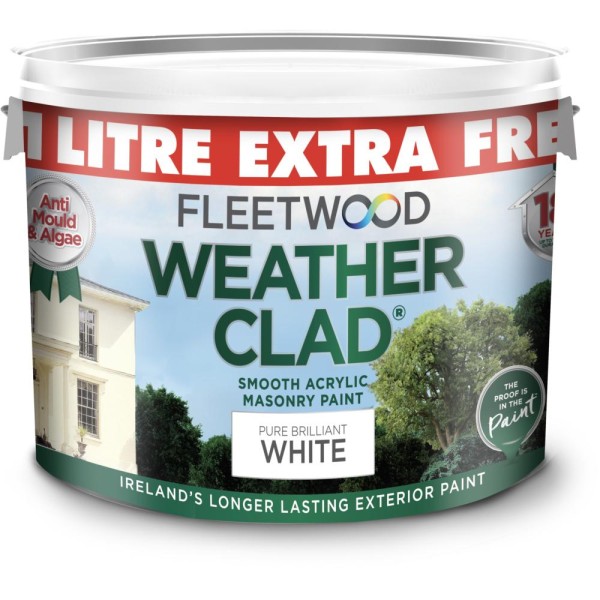 Weatherclad Fleetwood White - 9 +1l